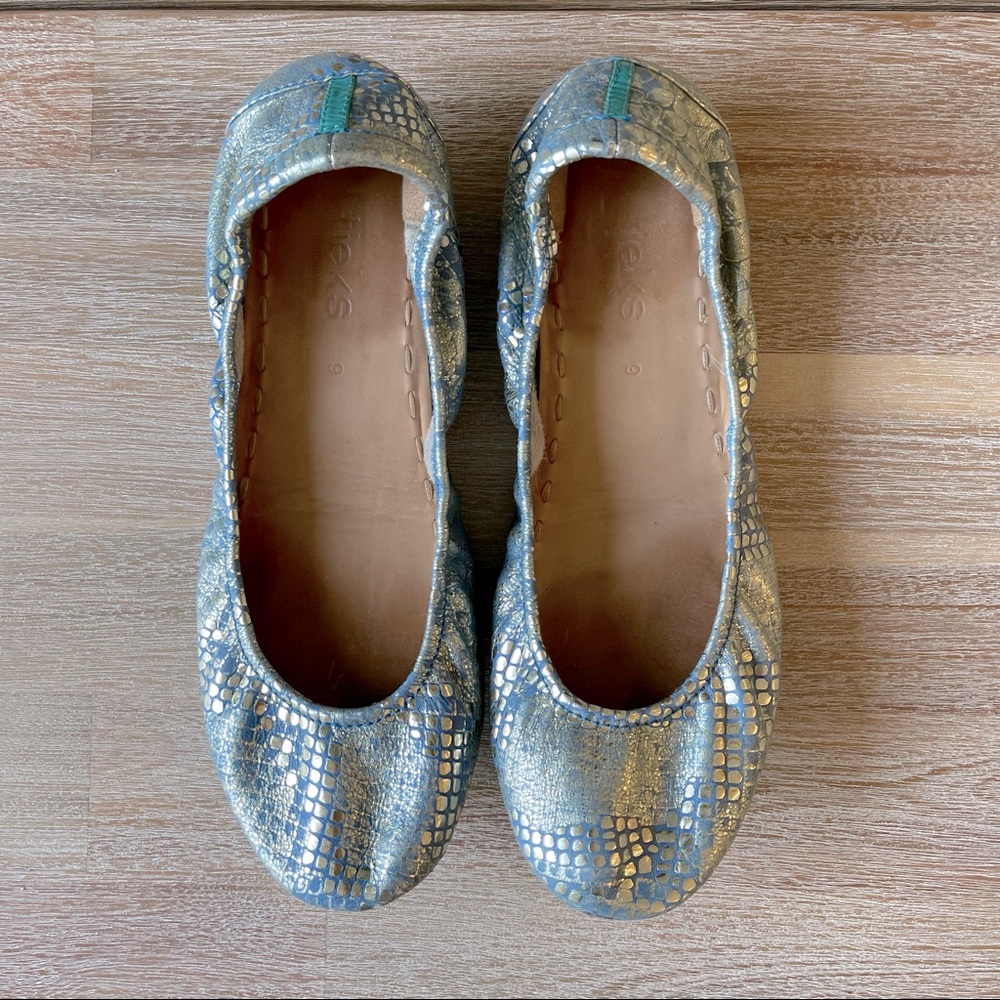 Tieks Paradise Blue Size 9 Ballet Flats